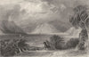 CUMBRIA. Ullswater from pooly bridge (Allom)  1832 old antique print picture
