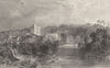 NORTHUMBERLAND. Bothal Castle, Northumberland (Allom)  1832 old antique print