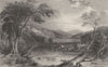 CUMBRIA. Wood Hall, Near Cockermouth (Allom)  1832 old antique print picture