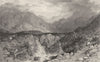 WESTMORLAND. Mardale Head, Westmorland (Allom)  1832 old antique print picture