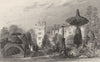 WESTMORLAND. Levens Hall, Westmorland (Allom)  1832 old antique print picture