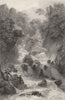CUMBRIA. Scale Force, Cumberland (Allom)  1832 old antique print picture