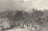 DURHAM. Dinsdale Spa, Durham (Allom)  1832 old antique vintage print picture