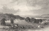 CUMBRIA. Dallam tower, near Milnthorp (Allom)  1832 old antique print picture