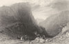 CUMBRIA. Honister Crag, Cumberland (Allom)  1832 old antique print picture