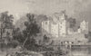 CUMBRIA. Brougham Castle, Westmorland (Allom)  1832 old antique print picture