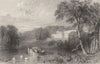 DURHAM. Wynyard, Durham (Allom)  1832 old antique vintage print picture
