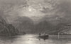 CUMBRIA. Second Reach, of Ullswater (Allom)  1832 old antique print picture