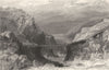 DURHAM. Caldron Snout, Teesdale, Durham (Allom)  1832 old antique print