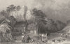 NORTHUMBERLAND. Thirlwall Castle, Cumberland (Allom)  1832 old antique print