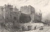 CUMBRIA. Carlisle Castle, Cumberland (Allom)  1832 old antique print picture