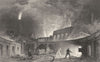 HAMPSHIRE. Lymington Iron Works, on the Tyne (Allom)  1832 old antique print