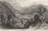 CUMBRIA. Rydal Hall from Fox how, Westmorland 1832 old antique print picture