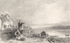 CUMBRIA. Milnthorpe Sands, Westmorland (Allom)  1832 old antique print picture
