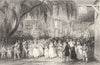 CUMBRIA. The Rushbearing at Ambleside, Westmorland (Allom)  1832 old print