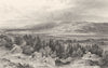CUMBRIA. Muncaster Castle, Cumberland 1832 old antique vintage print picture