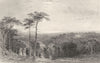 CUMBRIA. Holme Hall, near Ravenglass, Cumberland (Allom)  1832 old print