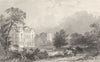 NORTHUMBERLAND. Bywell Hall, Northumberland (Allom)  1832 old antique print