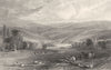 DURHAM. Gibside, Country of Durham (Allom)  1832 old antique print picture