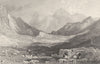 CUMBRIA. Clare Moss, from little Langdale head (Allom)  1832 old antique print