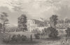 CUMBRIA. Brougham Hall, Westmorland (Allom)  1832 old antique print picture