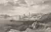 DURHAM. North & South Shields, taken from the Rocks near Tynemouth (Allom)  1832