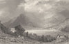 CUMBRIA. View of Ulleswater, looking towards Patterdale (Allom)  1832 print
