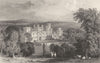 DURHAM. Ravensworth Castle, Durham (Allom)  1832 old antique print picture