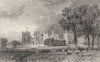 DURHAM. Raby Castle, Durham (Allom)  1832 old antique vintage print picture