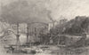 DURHAM. Sunderland, County of Durham (Allom)  1832 old antique print picture