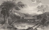 CUMBRIA. Wood Hall, Near Cockermouth (Allom)  1832 old antique print picture
