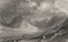 CUMBRIA. Crummock Water, Cumberland (Allom)  1832 old antique print picture