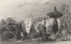 WESTMORLAND. Levens Hall, Westmorland (Allom)  1832 old antique print picture