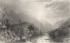 CUMBRIA. Borrowdale, Cumberland (Allom)  1832 old antique print picture