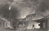 NORTHUMBERLAND. Lymington Iron Works, on the Tyne (Allom)  1832 old print