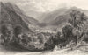 CUMBRIA. Rydal Hall from Fox how, Westmorland 1832 old antique print picture