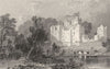 CUMBRIA. Brougham Castle, Westmorland (Allom)  1832 old antique print picture