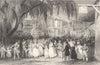 CUMBRIA. The Rushbearing at Ambleside, Westmorland (Allom)  1832 old print