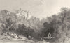NORTHUMBERLAND. Ayden Castle, Northumberland (Allom)  1832 old antique print