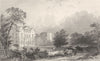 NORTHUMBERLAND. Bywell Hall, Northumberland (Allom)  1832 old antique print