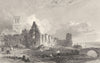 DURHAM. Jarrow on the Tyne, Durham (Allom)  1832 old antique print picture