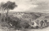 NORTHUMBERLAND. Hulne Abbey, Alnwick park, Northumberland (Allom)  1832 print