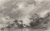 CUMBRIA. Patterdale, going towards Ambleside, Westmorland (Allom)  1832 print