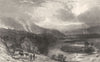 DURHAM. Teesdale, near Winch Bridge, Durham (Allom)  1832 old antique print
