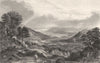 CUMBRIA. Windermere, Esthwaite water & Ambleside, from Rydal Park 1832 print