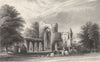 CUMBRIA. Calder Abbey, Cumberland 1832 old antique vintage print picture