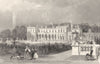 NOTTINGHAMSHIRE. Clumber, Nottinghamshire (Allom)  1832 old antique print