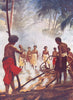 FIJI. Fire-walking in Fiji; Island of Bequa 1900 old antique print picture