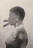 CHAD. Artificial Deformation; Sara tribe of lips-sign beauty 1900 old print