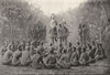 MELANESIA. Initiation ceremony Torres straits; secret society 1900 old print
